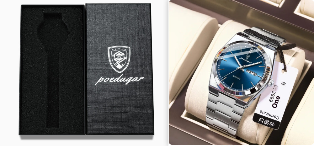 Ultra-thin Men's Watch Waterproof Luminous Quartz Watch